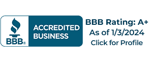 A BBB accredited business logo with a blue background and white text - The Lawler Group